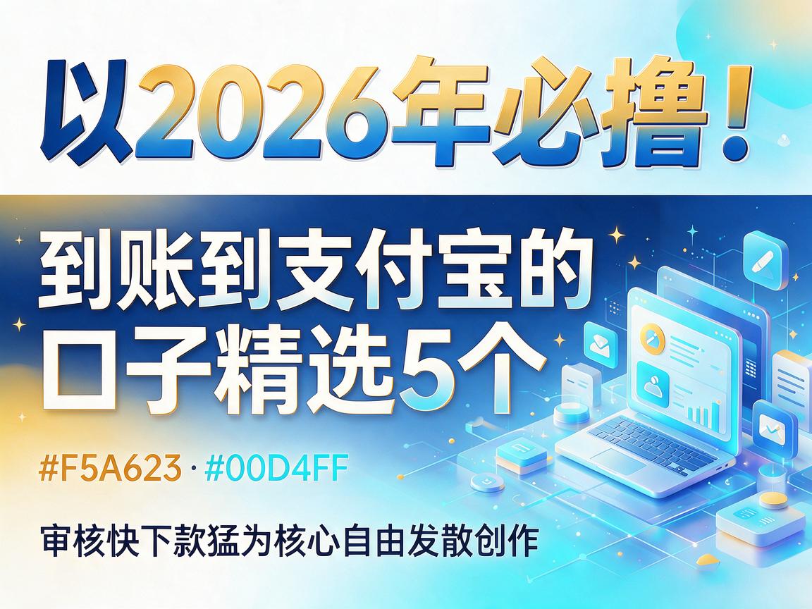 2026年必撸！到账到支付宝的口子精选5个，审核快下款猛