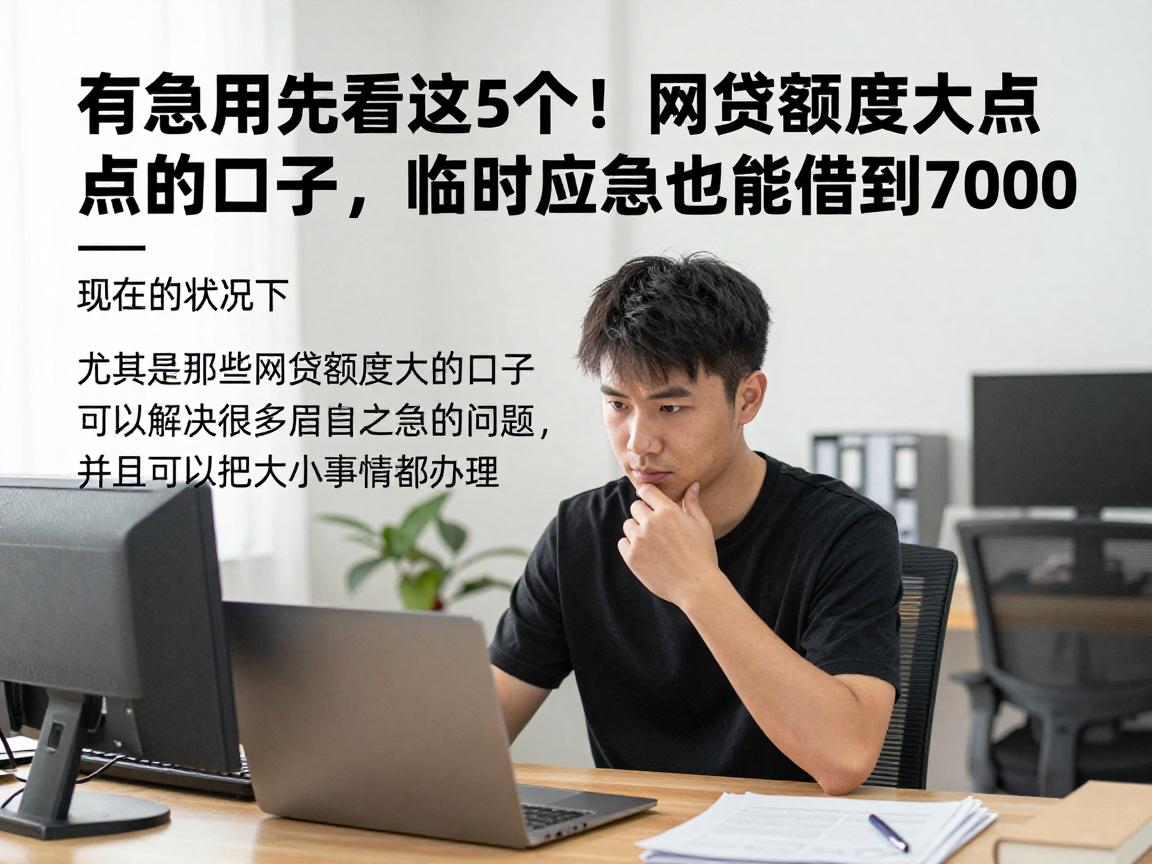有急用先看这5个！网贷额度大点的口子，临时应急也能借到7000