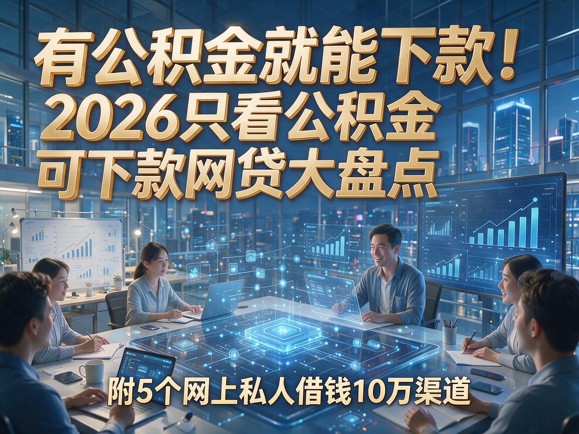 有公积金就能下款！2026只看公积金可下款网贷大盘点，附5个网上私人借钱10万渠道