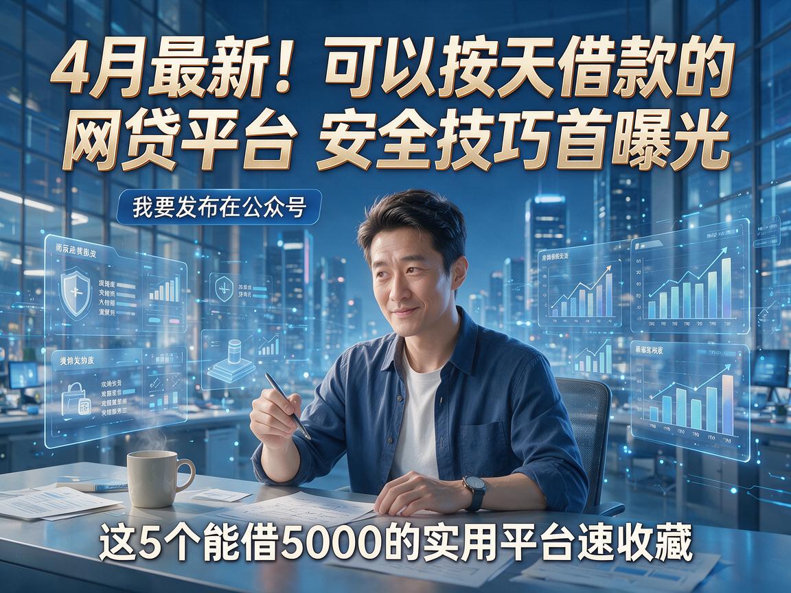 4月最新!可以按天借款的网贷平台安全技巧首曝光,这5个能借5000的实用平台速收藏