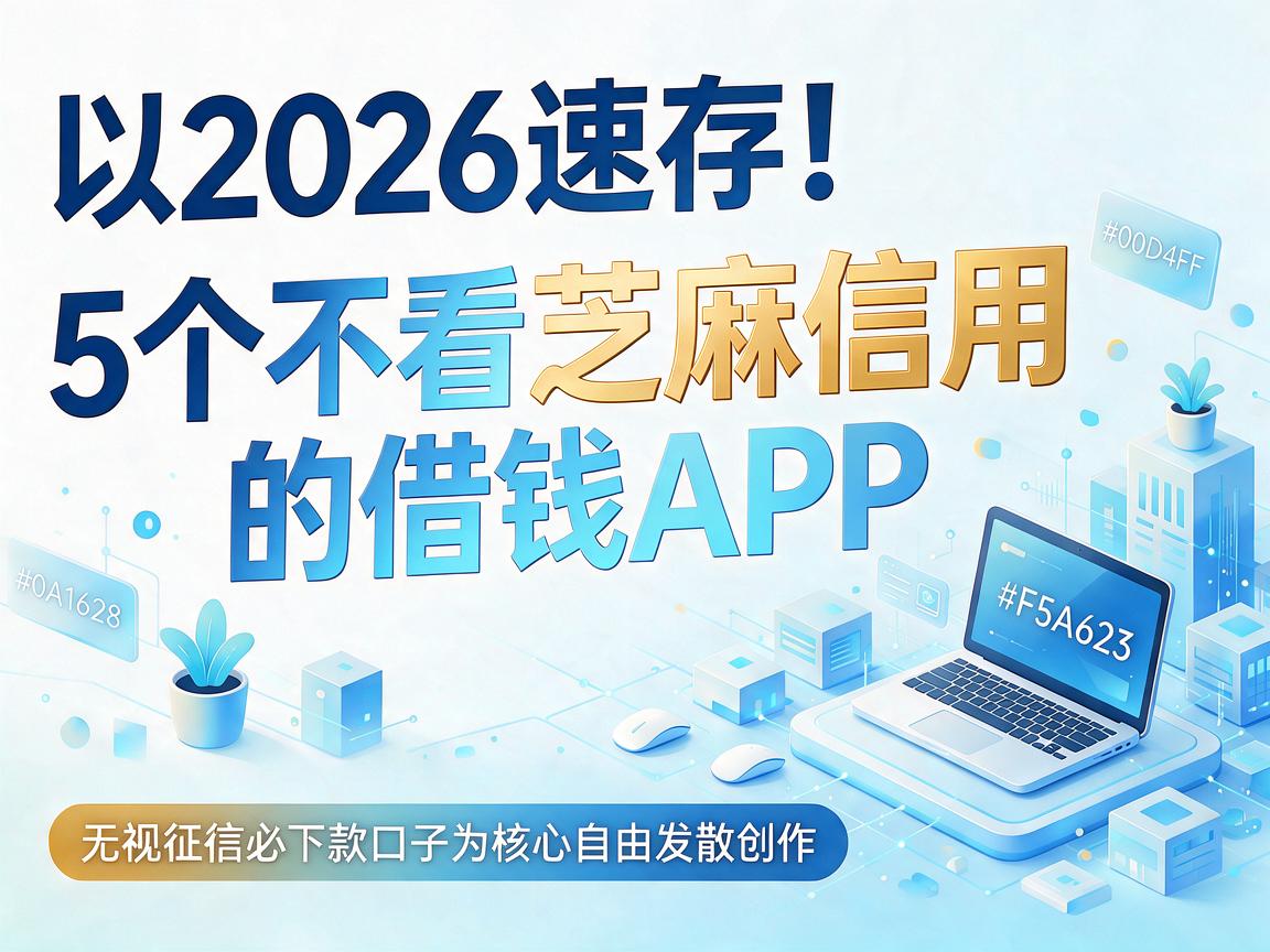 2026速存!5个不看芝麻信用的借钱APP,无视征信必下款口子