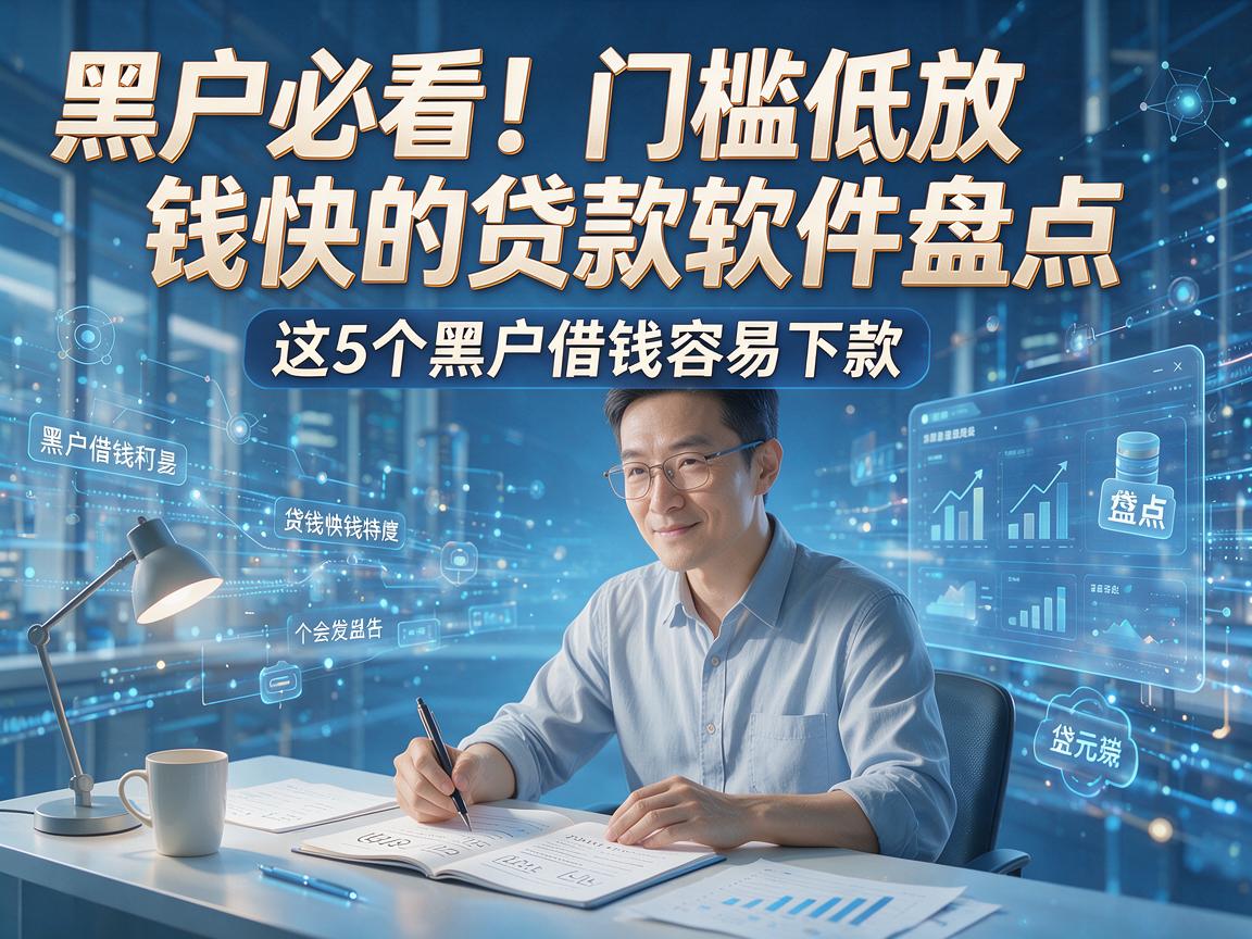 黑户必看！门槛低放钱快的贷款软件盘点，这5个黑户借钱容易下款