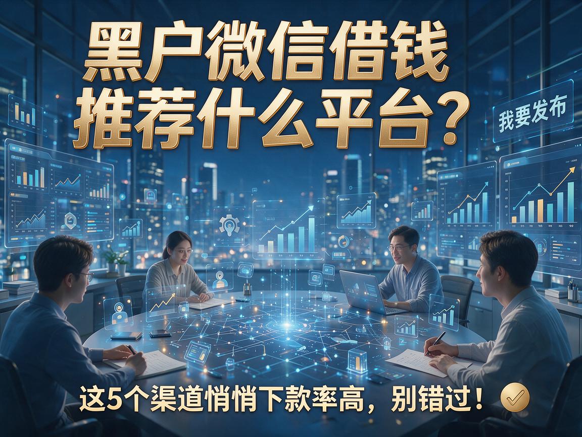 黑户微信借钱推荐什么平台?这5个渠道悄悄下款率高,别错过