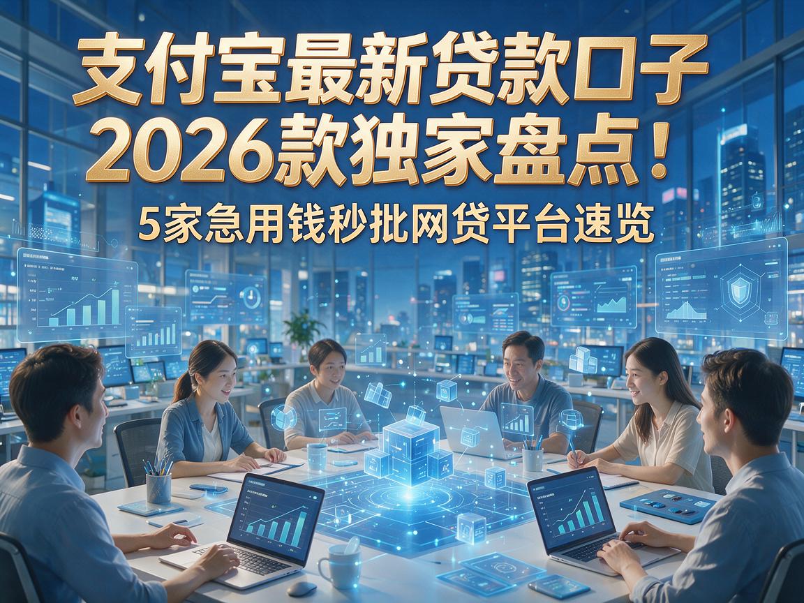 支付宝最新贷款口子2026款独家盘点：5家急用钱秒批网贷平台速览