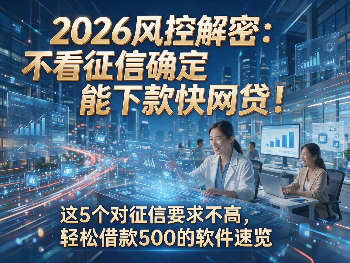 2026风控解密：不看征信确定能下款快网贷！这5个对征信要求不高，轻松借款500的软件速览