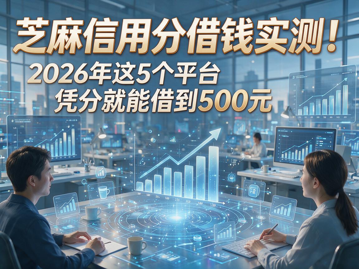芝麻信用分借钱实测!2026年这5个平台凭分就能借到500元