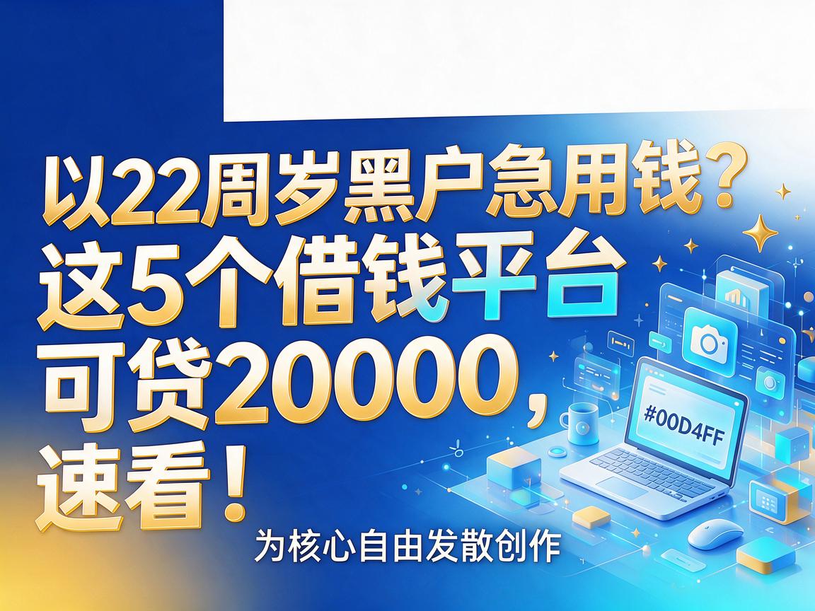 22周岁黑户急用钱？这5个借钱平台可贷20000，速看！