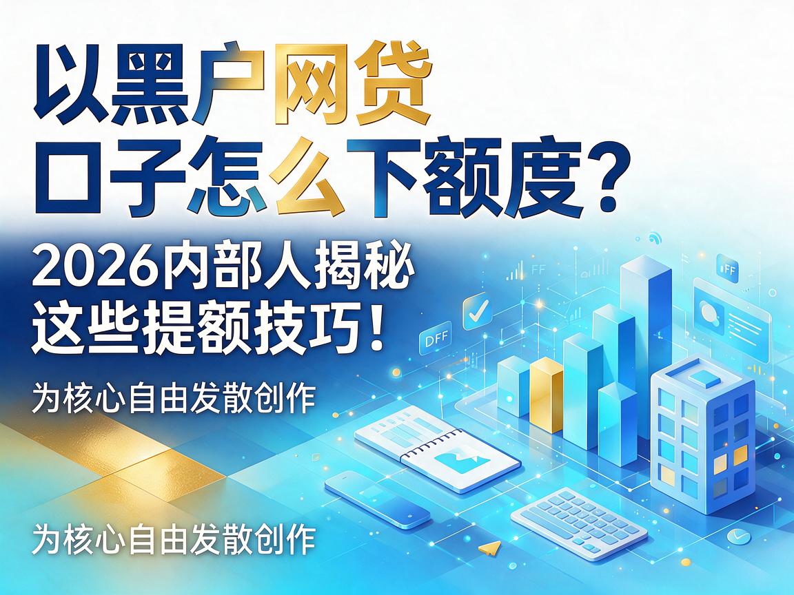 黑户网贷口子怎么下额度？2026内部人揭秘这些提额技巧！
