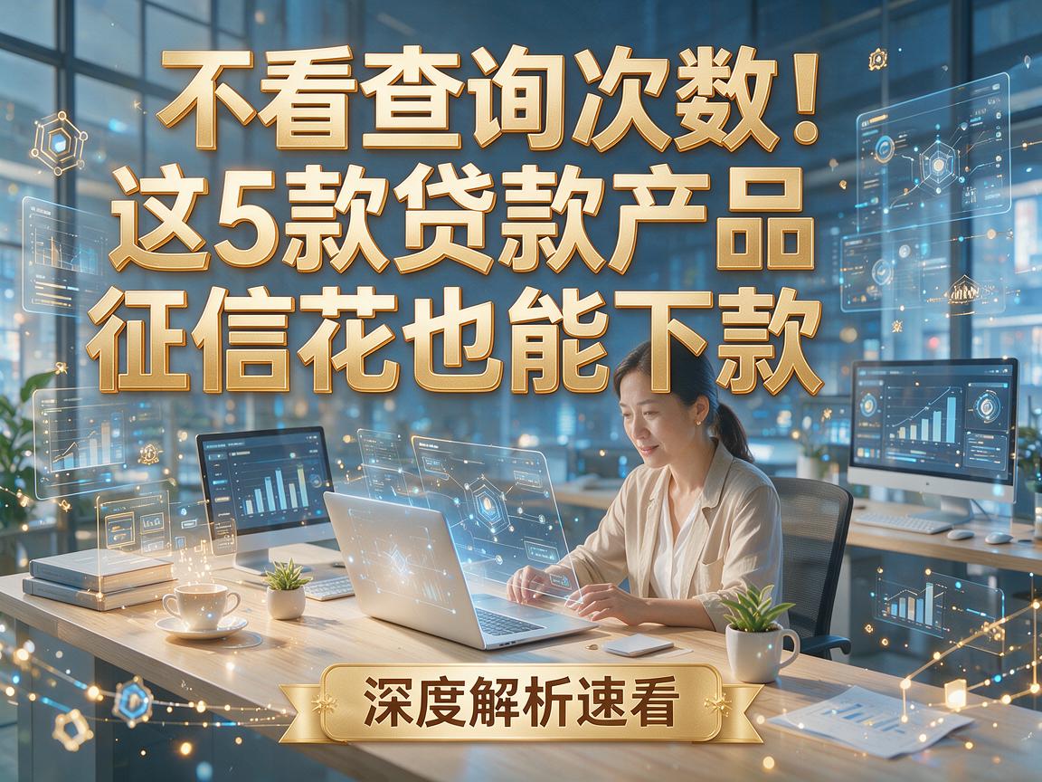 不看查询次数!这5款贷款产品征信花也能下款,深度解析速看