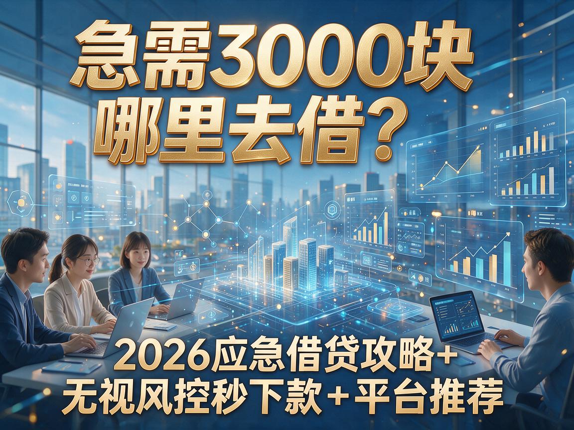 急需3000块哪里去借？2026应急借贷攻略+无视风控秒下款平台推荐