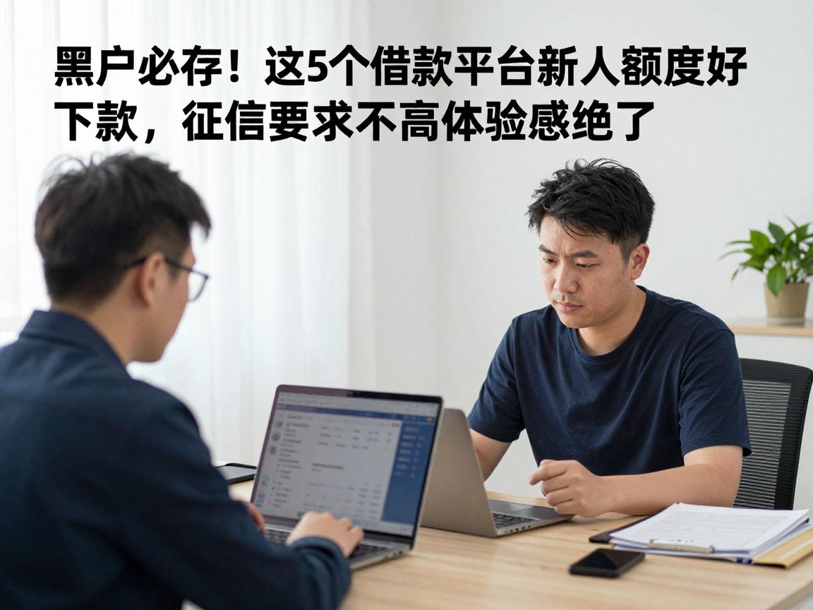 黑户必存！这5个借款平台新人额度好下款，征信要求不高体验感绝了