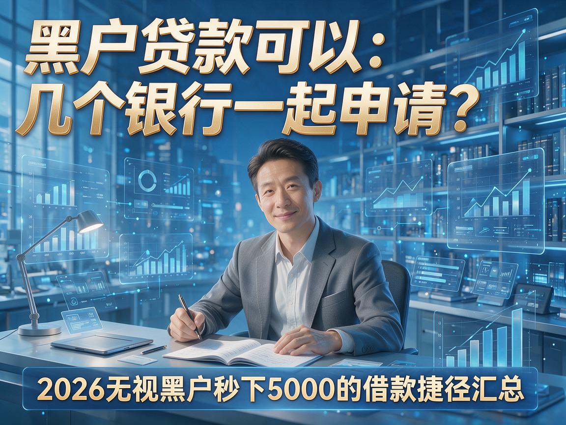 黑户贷款可以几个银行一起申请？2026无视黑户秒下5000的借款捷径汇总