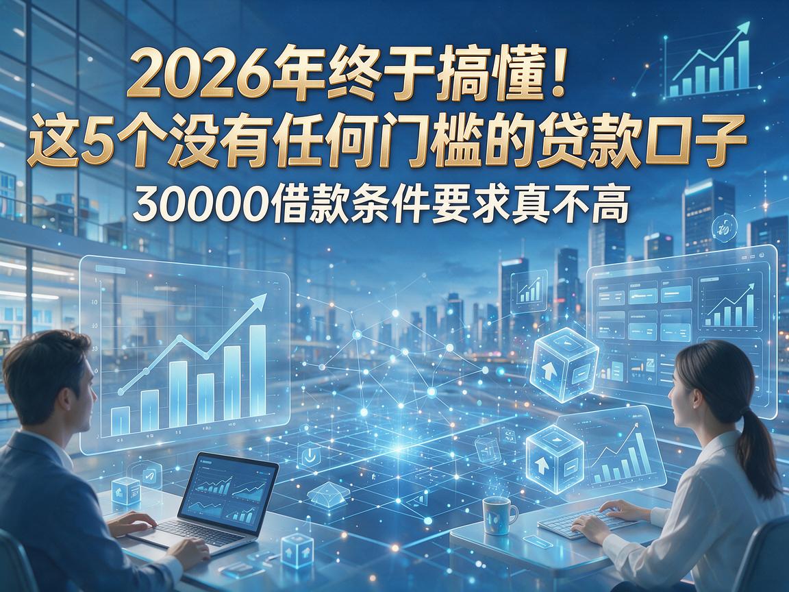 2026年终于搞懂！这5个没有任何门槛的贷款口子，30000借款条件要求真不高