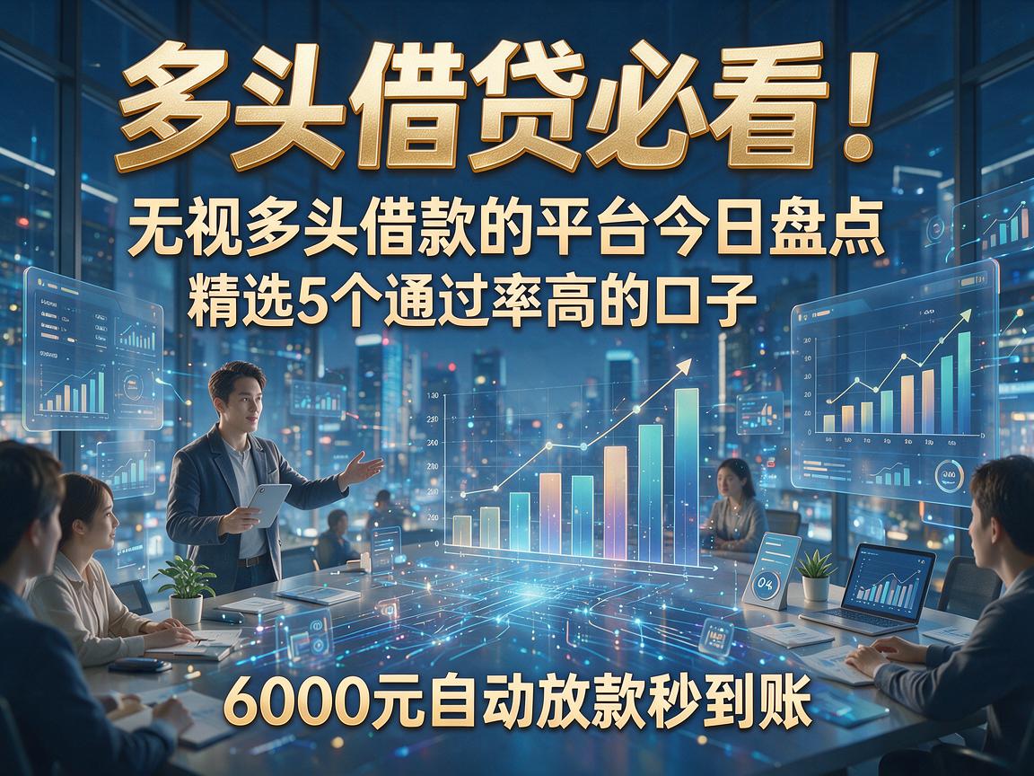 多头借贷必看！无视多头借款的平台今日盘点，精选5个通过率高的口子，6000元自动放款秒到账