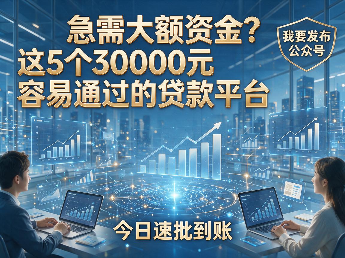 急需大额资金？这5个30000元容易通过的贷款平台，今日速批到账！