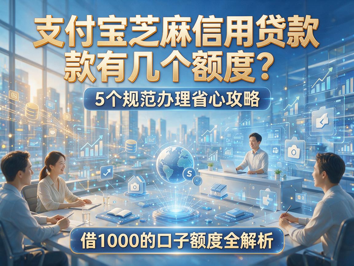 支付宝芝麻信用贷款有几个额度？5个规范办理省心攻略，借1000的口子额度全解析