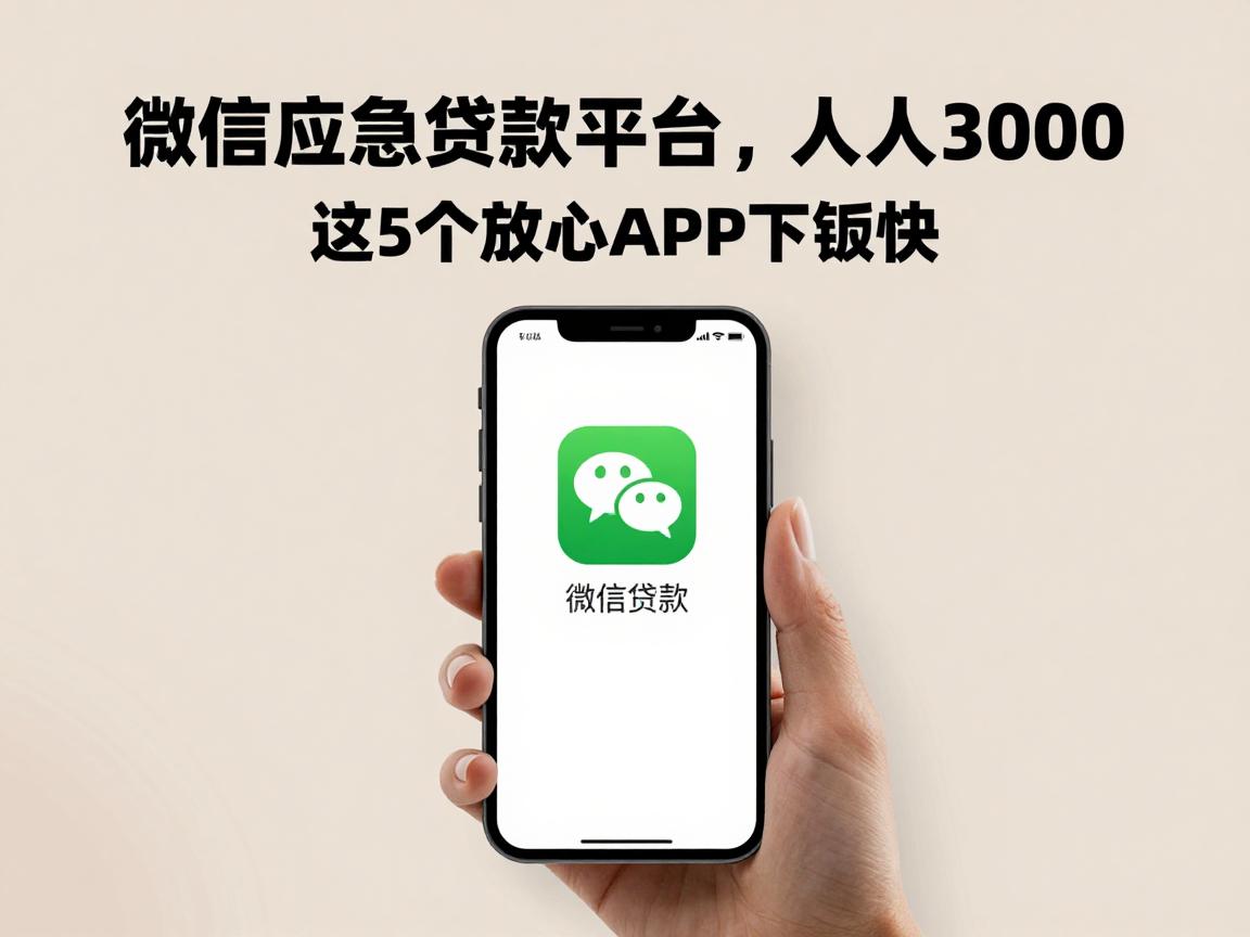 微信应急贷款平台人人3000，这5个放心APP下款快