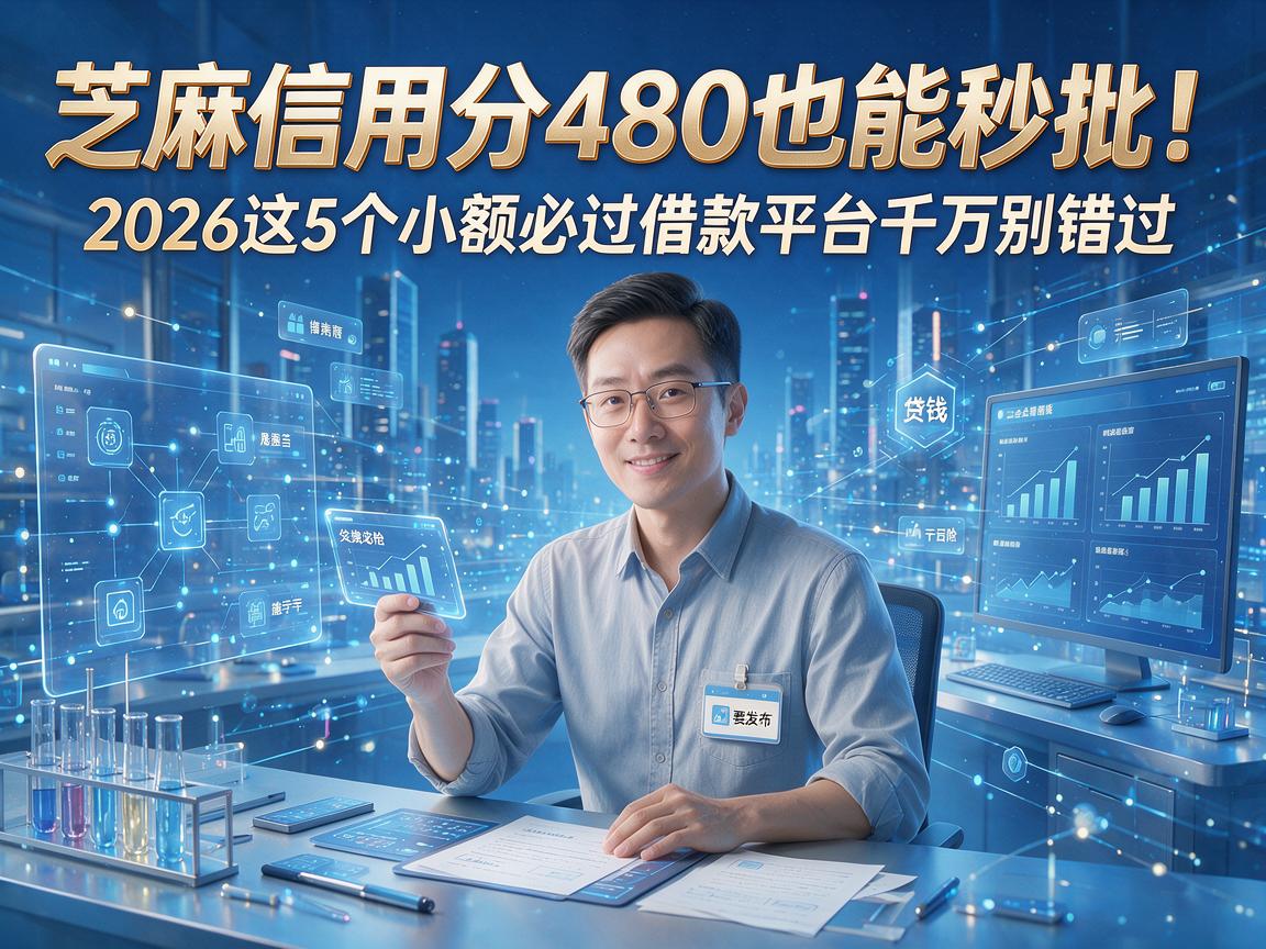 芝麻信用分480也能秒批!2026这5个小额必过借款平台千万别错过