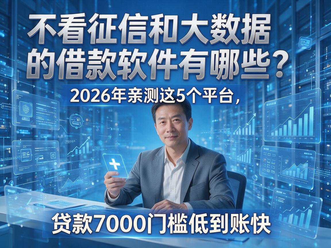 不看征信和大数据的借款软件有哪些？2026年亲测这5个平台，贷款7000门槛低到账快！