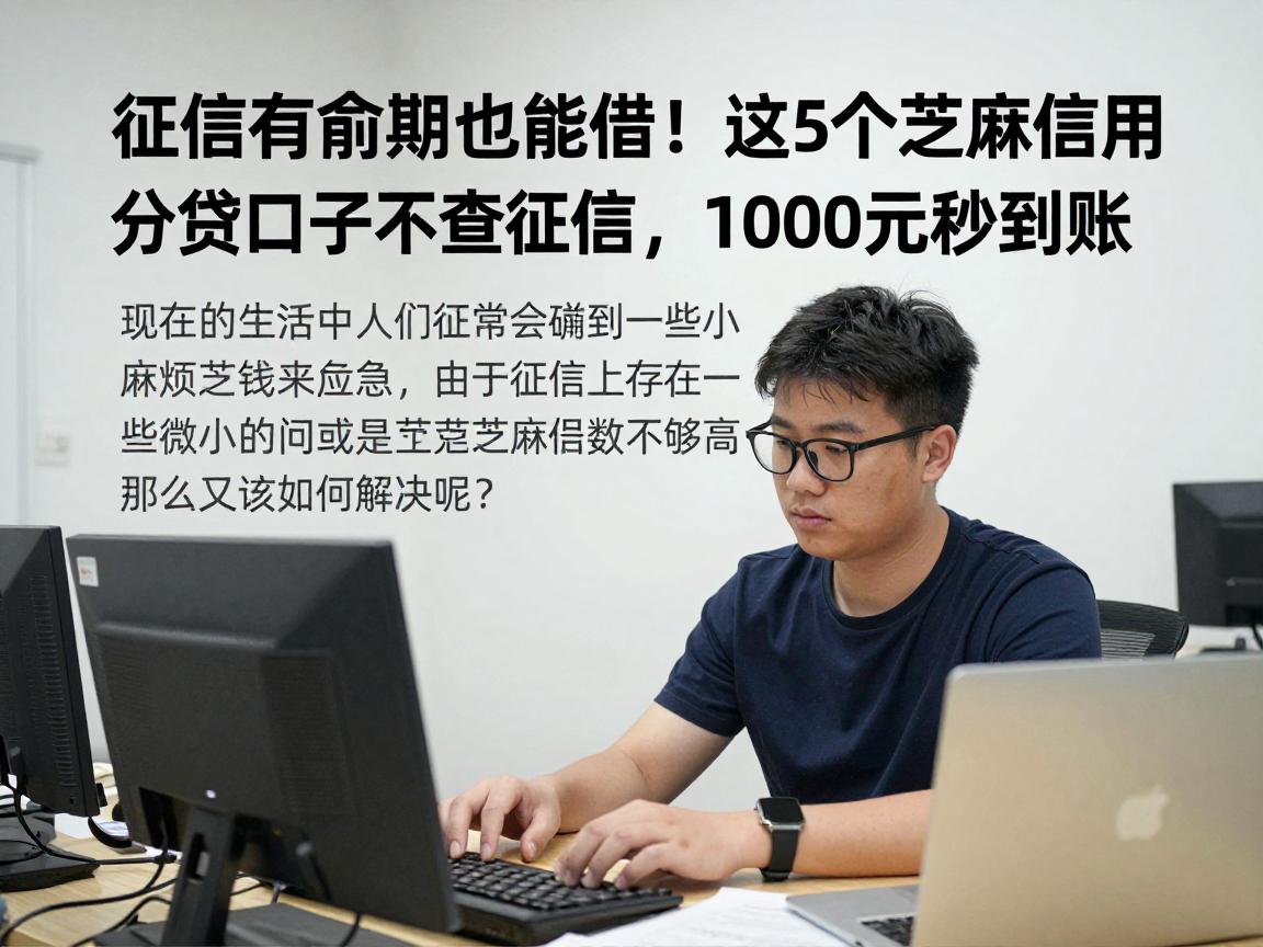 征信有逾期也能借！这5个芝麻信用分贷款口子不查征信，1000元秒到账