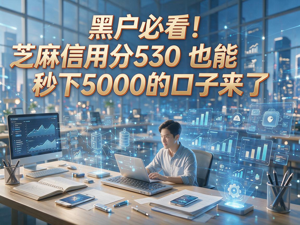 黑户必看！芝麻信用分530也能秒下5000的口子来了