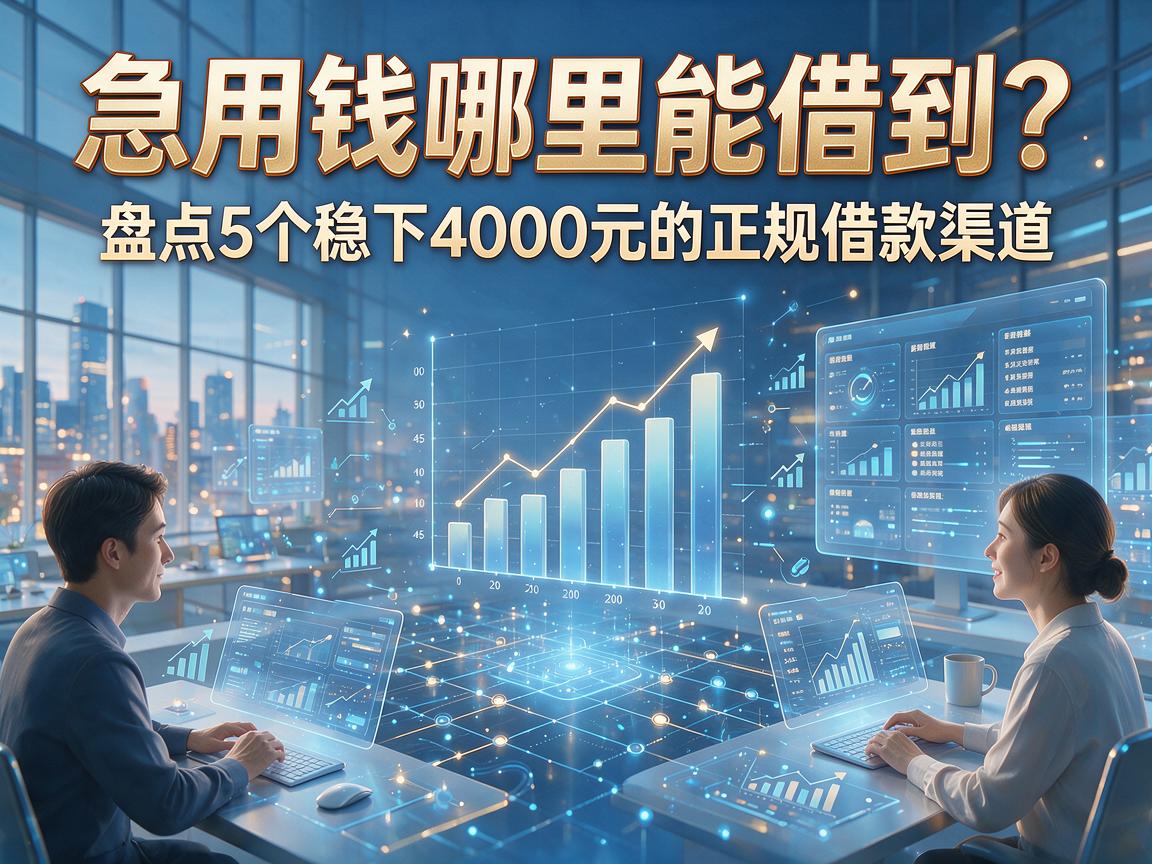 急用钱哪里能借到？盘点5个稳下4000元的正规借款渠道