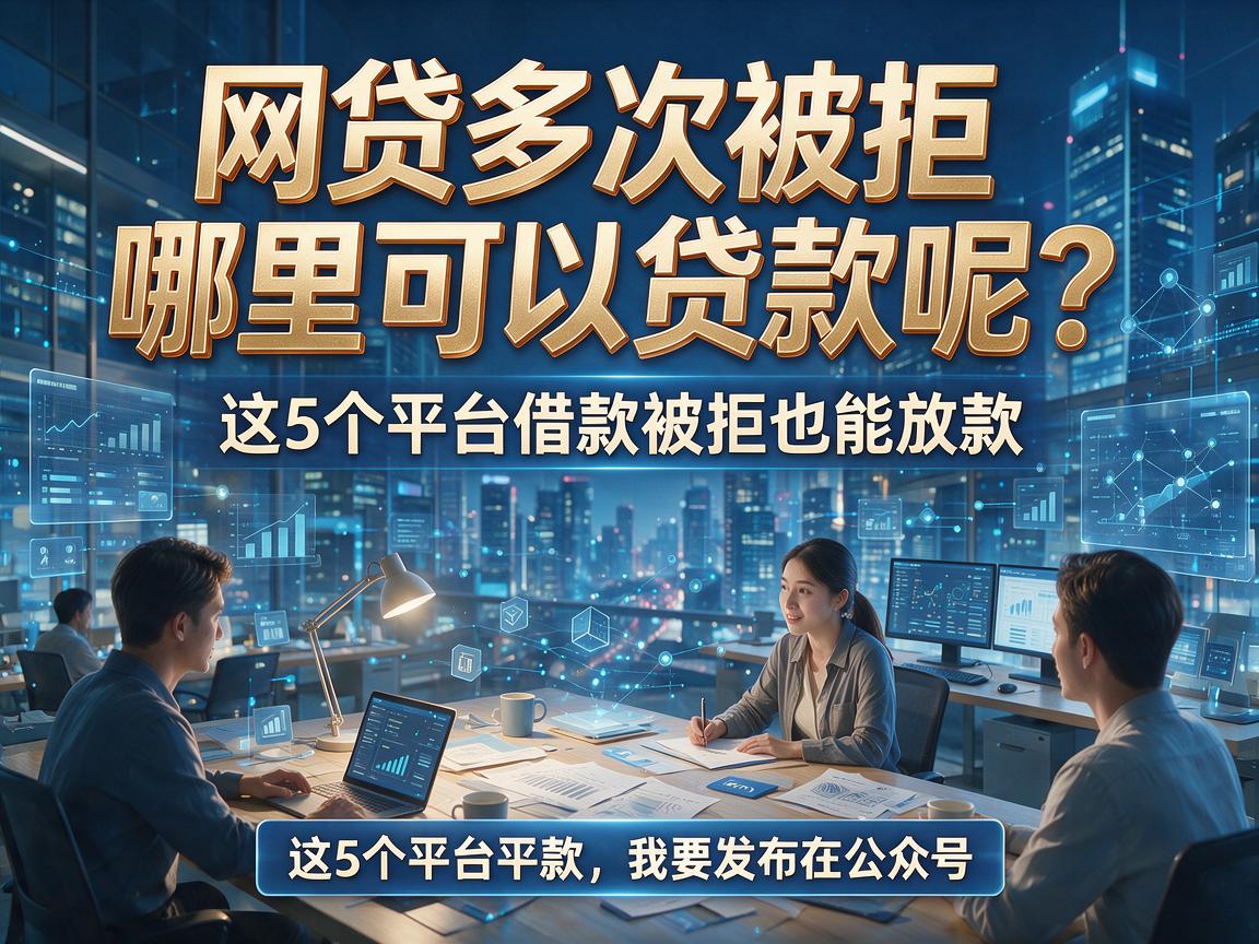 网贷多次被拒哪里可以贷款呢？这5个平台借款被拒也能放款