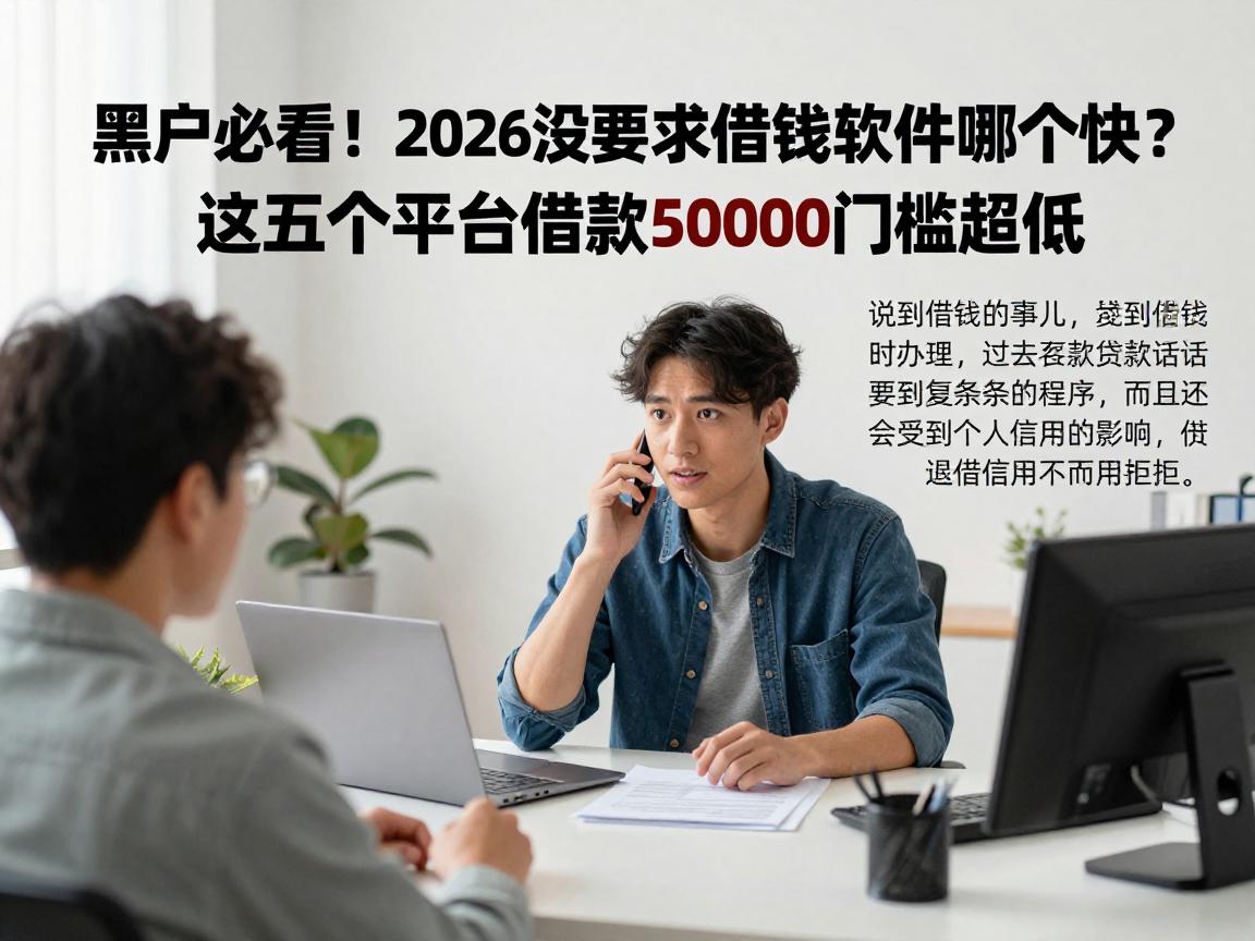 黑户必看！2026没要求借钱软件哪个快？这五个平台借款50000门槛超低