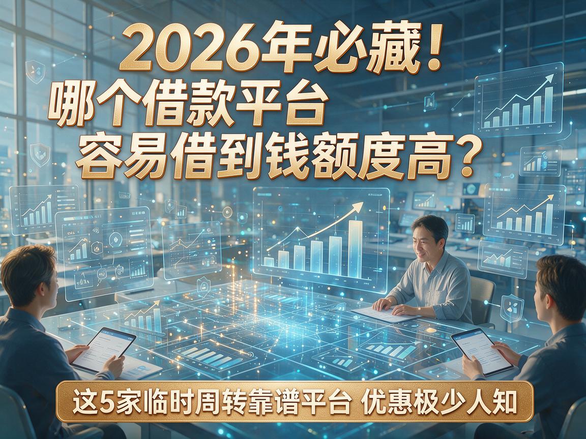 2026年必藏！哪个借款平台容易借到钱额度高？这5家临时周转靠谱平台优惠极少人知
