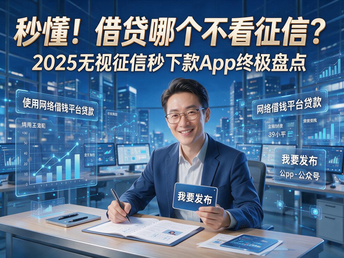 秒懂！借贷哪个不看征信？2025无视征信秒下款App终极盘点