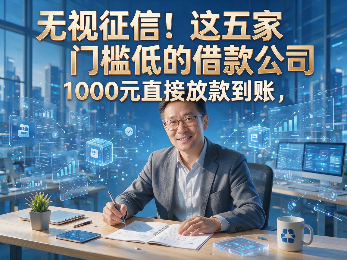 无视征信！这五家门槛低的借款公司，1000元直接放款到账