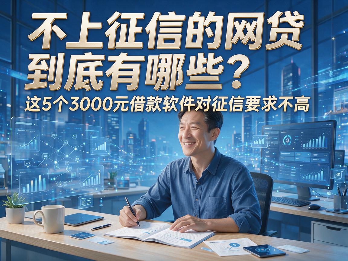 不上征信的网贷到底有哪些?这5个3000元借款软件对征信要求不高