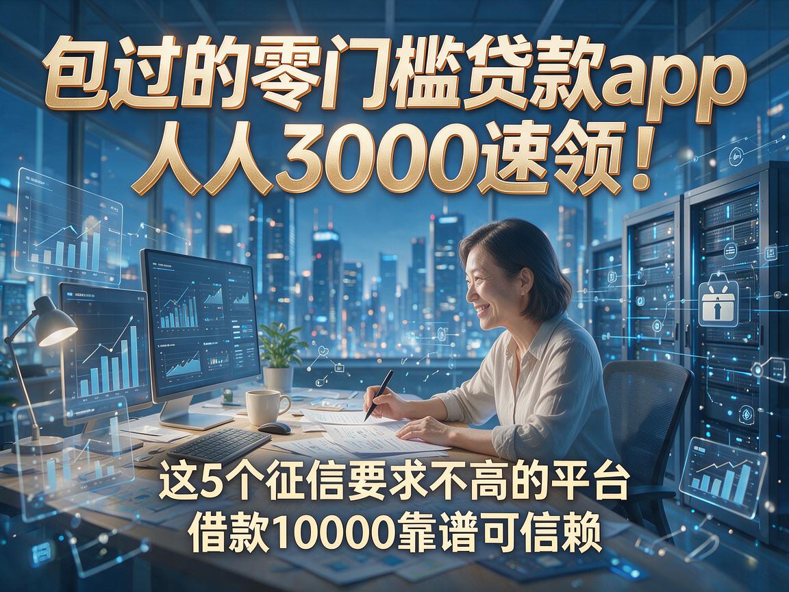 包过的零门槛贷款app人人3000速领！这5个征信要求不高的平台，借款10000靠谱可信赖