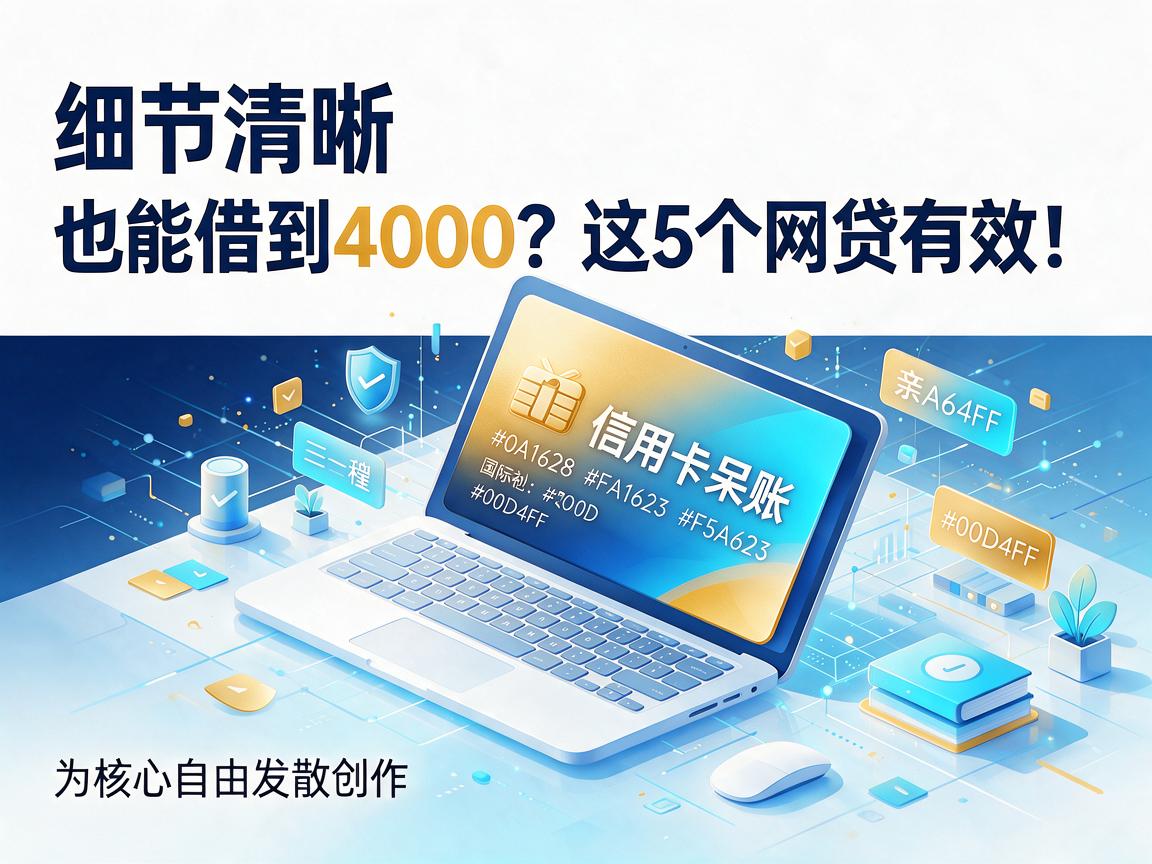 信用卡呆账也能借到4000？这5个网贷口子亲测有效！
