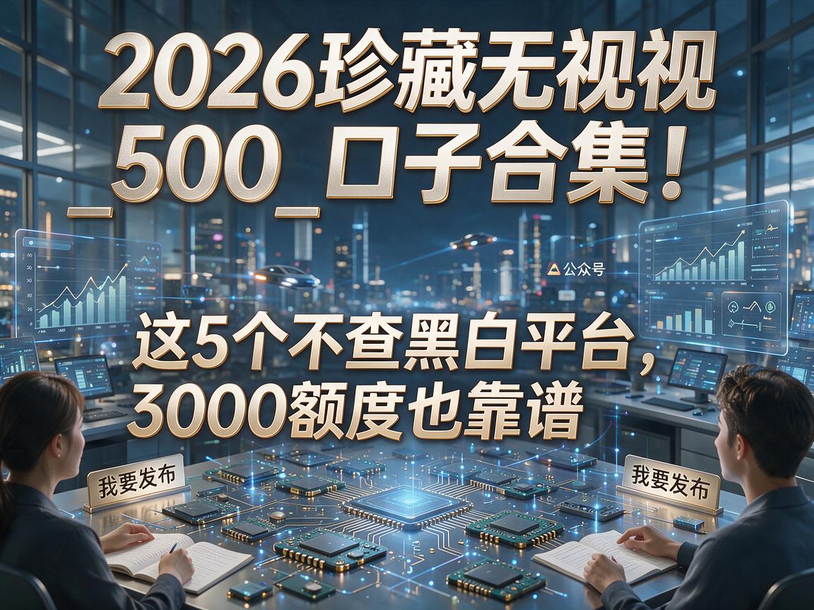 2026珍藏无视黑白_500_口子合集!这5个不查黑白平台,3000额度也靠谱
