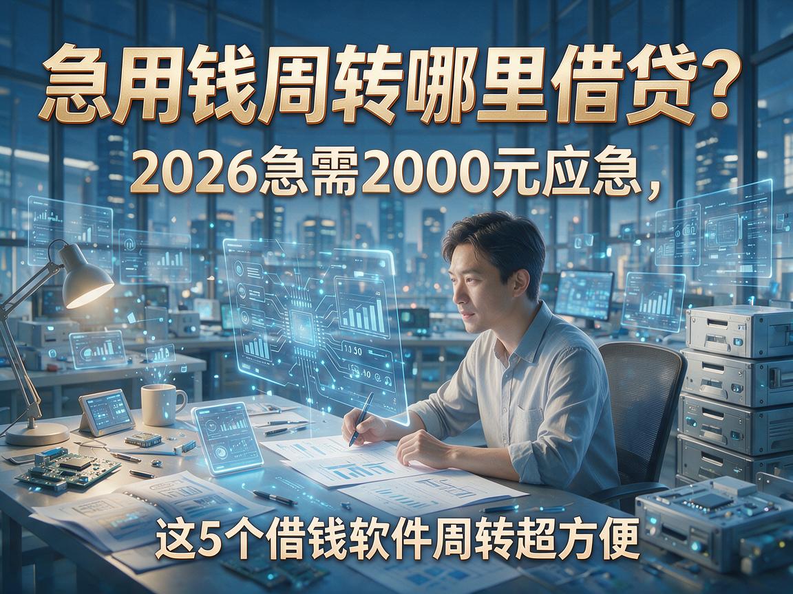 急用钱周转哪里借贷？2026急需2000元应急，这5个借钱软件周转超方便