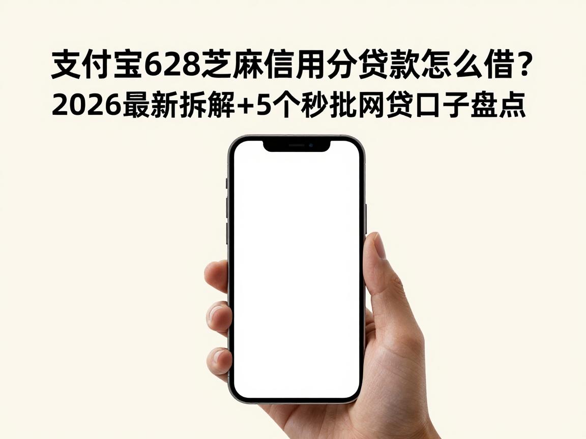 支付宝628芝麻信用分贷款怎么借？2026最新拆解+5个秒批网贷口子盘点