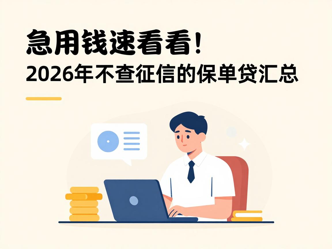 急用钱速看！2026年不查征信的保单贷汇总，这5个口子借款2000门槛超低