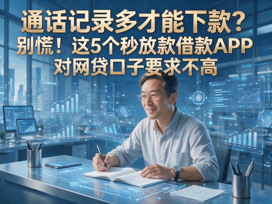 通话记录多才能下款？别慌！这5个秒放款借款APP对网贷口子要求不高