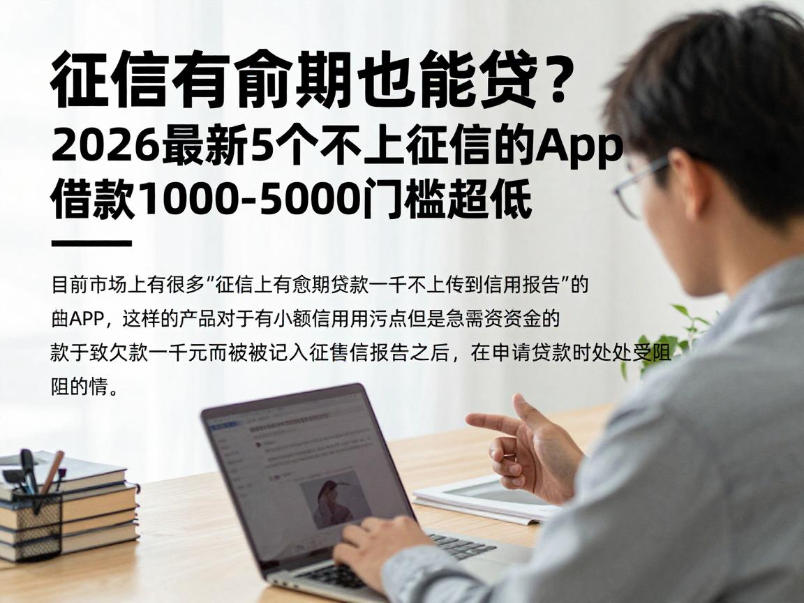 征信有逾期也能贷？2026最新5个不上征信的app，借款1000-5000门槛超低