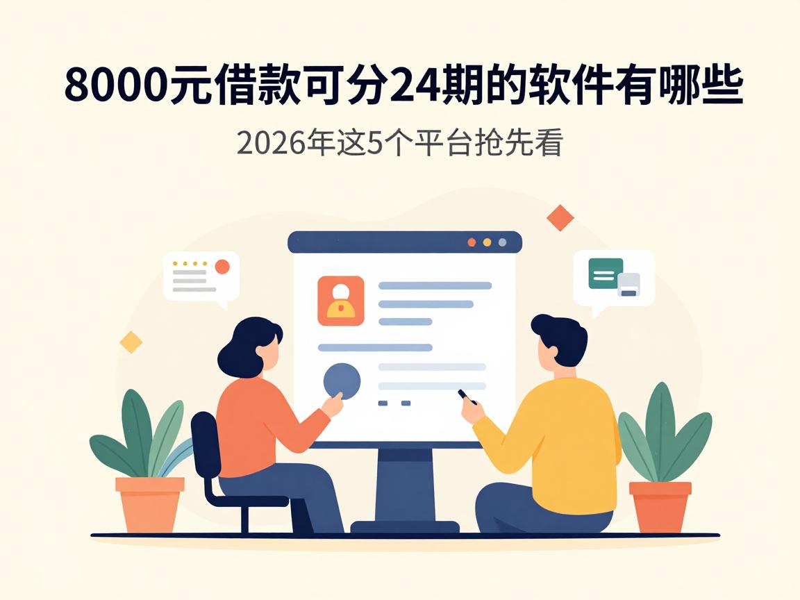 8000元借款可分24期的软件有哪些？2026年这5个平台抢先看