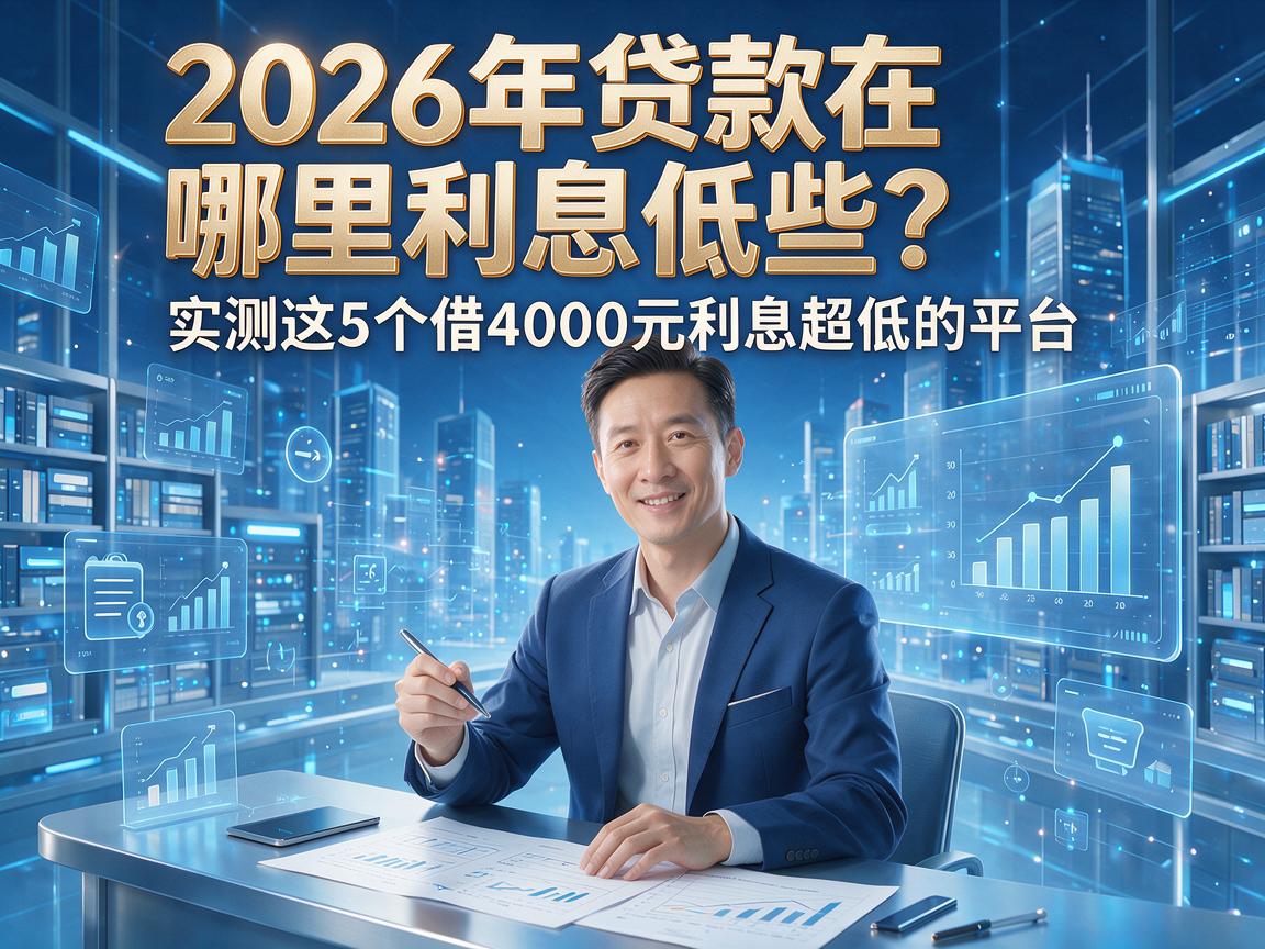 2026年贷款在哪里利息低些？实测这5个借4000元利息超低的平台！