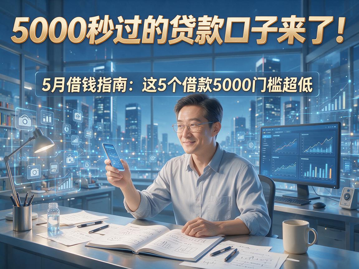 5000秒过的贷款口子来了!5月借钱指南:这5个借款5000门槛超低