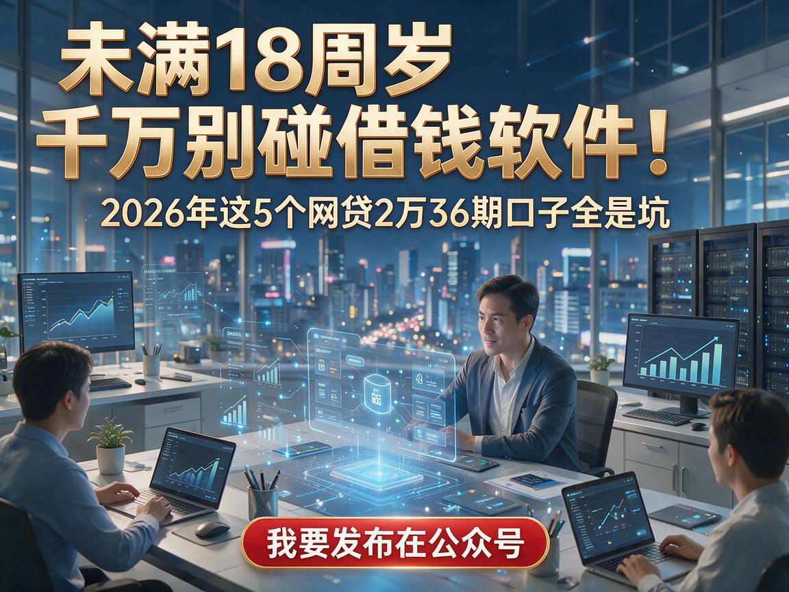 未满18周岁千万别碰借钱软件!2026年这5个网贷2万36期口子全是坑