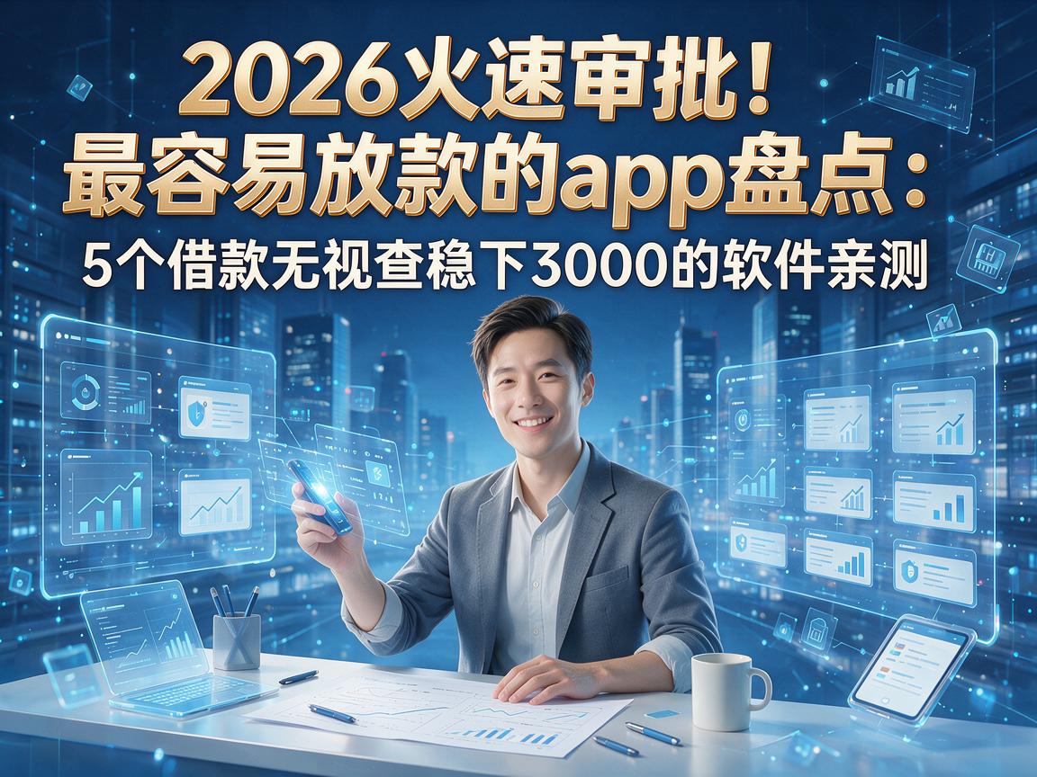 2026火速审批！最容易放款的app盘点：5个借款无视查稳下3000的软件亲测