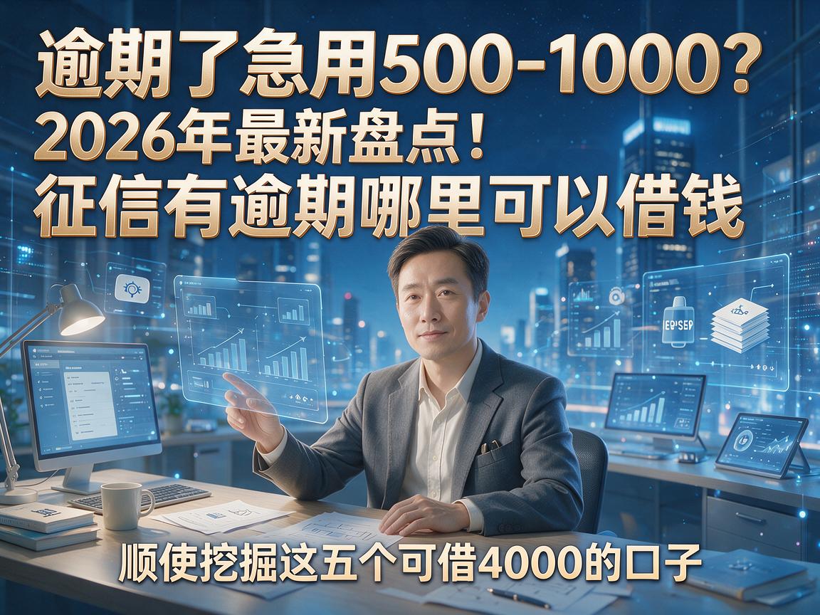 逾期了急用500-1000？2026年最新盘点：征信有逾期哪里可以借钱，顺便挖掘这五个可借4000的口子