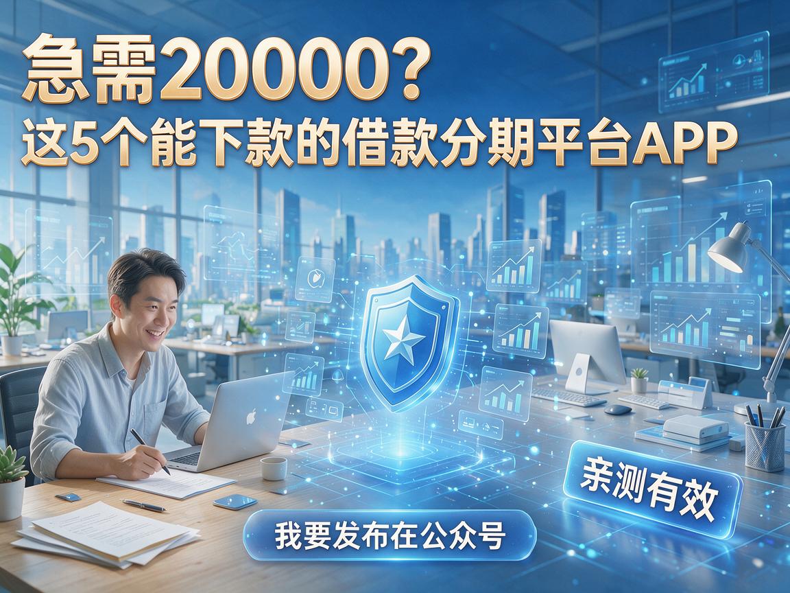 急需20000?这5个能下款的借款分期平台APP,亲测有效!