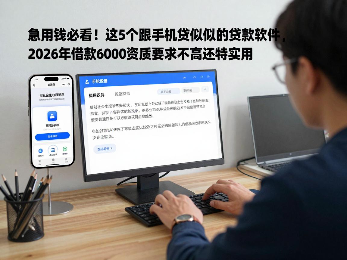 急用钱必看！这5个跟手机贷类似的贷款软件，2026年借款6000资质要求不高还特实用