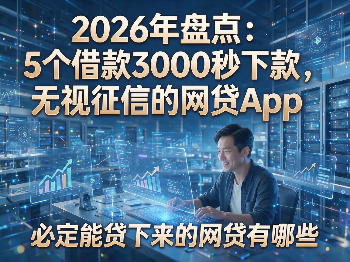 2026年盘点:5个借款3000秒下款、无视征信的网贷App,必定能贷下来的网贷有哪些?