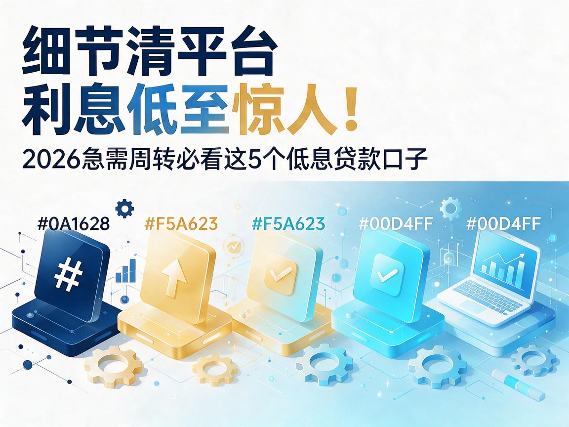 五款正规借款平台利息低至惊人!2026急需周转必看这5个低息贷款口子